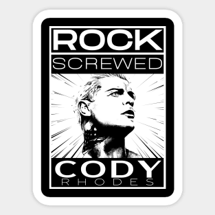 The Rock Screwed Cody T-Shirt Merchandise We Want Cody Shirts Sticker